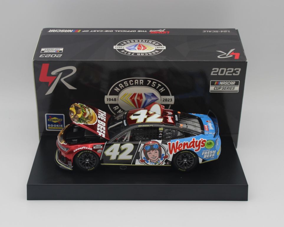 Noah Gragson 2023 Wendy's 1:24 Color Chrome Nascar Diecast