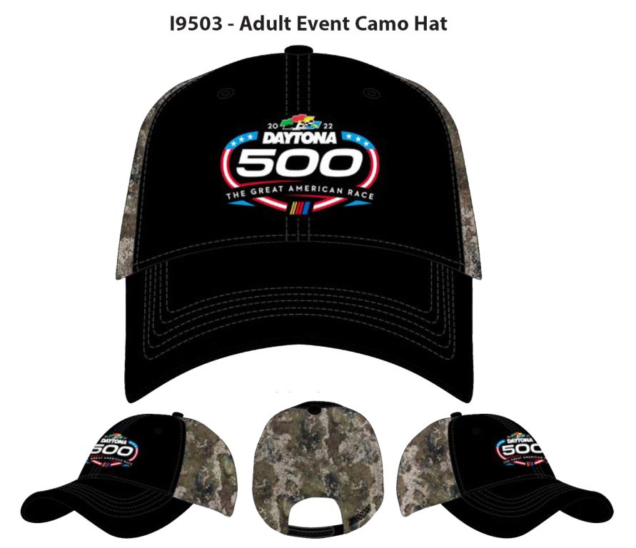 2022 Daytona 500 Camo Event Hat Adult OSFM