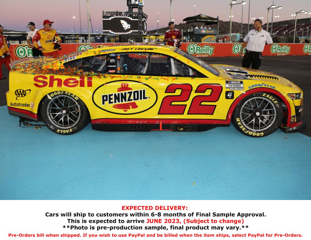 Joey Logano 2022 Shell-Pennzoil Phoenix 11/6 Playoff Race Win 1:64 ...