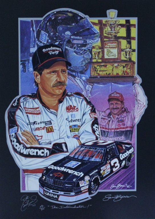 Autographed by Sam Bass Dale Earnhardt 