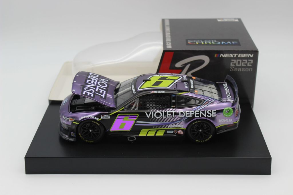 Brad Keselowski 2022 Violet Defense 1:24 Color Chrome Nascar Diecast