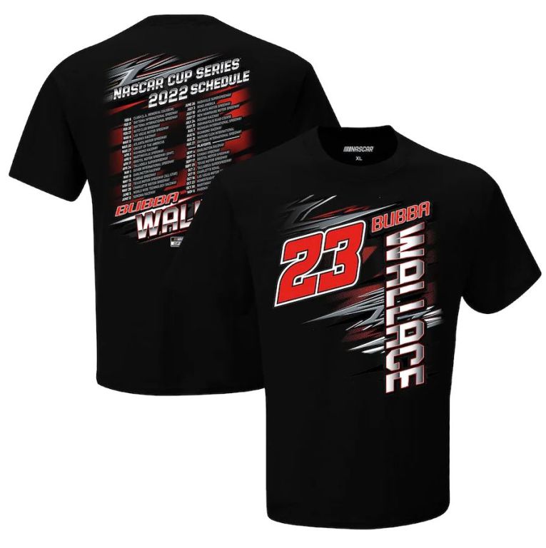 Bubba Wallace 2022 23XI Racing 2-Spot Schedule Tee