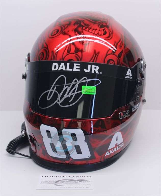 dale earnhardt jr signed helmet