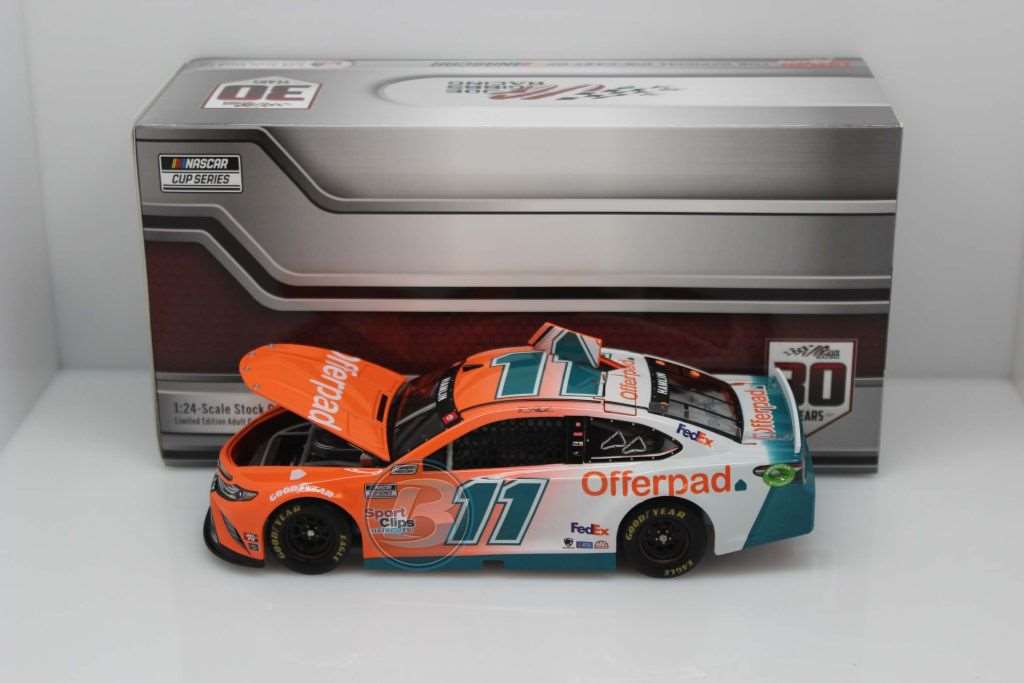 denny hamlin autographed diecast